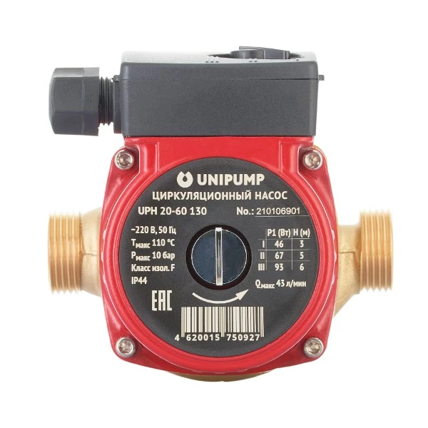 Циркуляционный насос UNIPUMP UPH 20-60